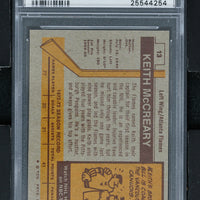 1973 - Topps Hockey #13 Keith McCreary - PSA 8.5