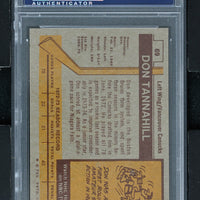 1973 - Topps Hockey #69 Don Tannahill  - PSA 8