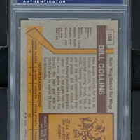 1973 - Topps Hockey #158 Bill Collins - PSA 8