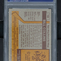 1973 - Topps Hockey #158 Bill Collins - PSA 8