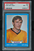 1973 - Topps Hockey #32 Dan Maloney - PSA 8