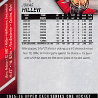 2015 Upper Deck Hockey #31 Jonas Hiller - Series 1 Ungraded