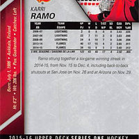 2015 Upper Deck Hockey #32 Karri Ramo - Series 1 Ungraded - RC000001255
