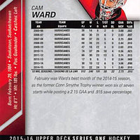 2015 Upper Deck Hockey #33 Cam Ward - Series 1 Ungraded - RC000001256