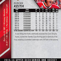 2015 Upper Deck Hockey #41 Duncan Keith - Series 1 Ungraded