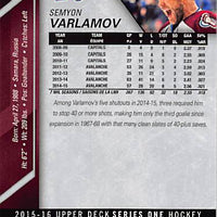 2015 Upper Deck Hockey #49 Semyon Varlamov - Series 1 Ungraded