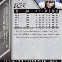 2015 Upper Deck Hockey #85 Jonathan Quick - Series 1 Ungraded - RC000001278