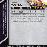 2015 Upper Deck Hockey #103 Carter Hutton - Series 1 Ungraded - RC000001286