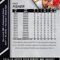 2015 Upper Deck Hockey #108 Mike Fisher - Series 1 Ungraded - RC000001290