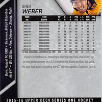 2015 Upper Deck Hockey #110 Shea Weber - Series 1 Ungraded - RC000001294