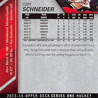 2015 Upper Deck Hockey #113 Cory Schneider - Series 1 Ungraded - RC000001296