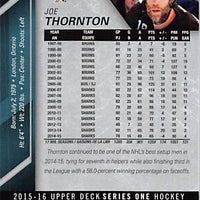 2015 Upper Deck Hockey #152 Joe Thornton - Series 1 Ungraded