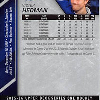 2015 Upper Deck Hockey #170 Victor Hedman - Series 1 Ungraded