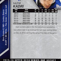 2015 Upper Deck Hockey #176 Nazem Kadri - Series 1 Ungraded
