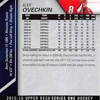 2015 Upper Deck Hockey #185 Alexander Ovechkin - Series 1 Ungraded