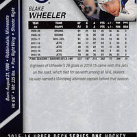 2015 Upper Deck Hockey #192 Blake Wheeler - Series 1 Ungraded - RC000001326