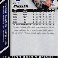 2015 Upper Deck Hockey #192 Blake Wheeler - Series 1 Ungraded - RC000001329