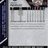 2015 Upper Deck Hockey #196 Ondrej Pavelec - Series 1 Ungraded