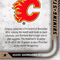 2015 Upper Deck Hockey #SS-7 Mark Giordano - Series 1 - Shinning Stars Ungraded
