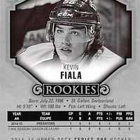 2015 Upper Deck Hockey #P-58 Kevin Fiala - Series 1 - RC - UD Portraits Rookies Ungraded
