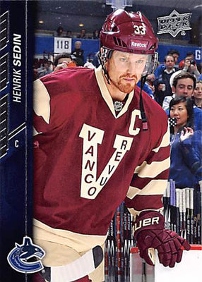 2015 Upper Deck Hockey #181 Henrik Sedin - Series 1 Ungraded