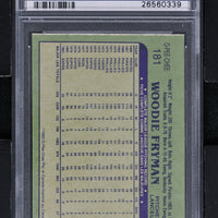 1982 O-Pee-Chee Baseball #181 Woodie Fryman PSA 10 - RC000001110