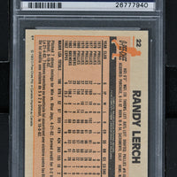 1983 O-Pee-Chee Baseball #22 Randy Lerch PSA 10 - RC000001112