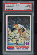 1982 O-Pee-Chee Baseball #283 Ron Davis PSA 10 - RC000001111
