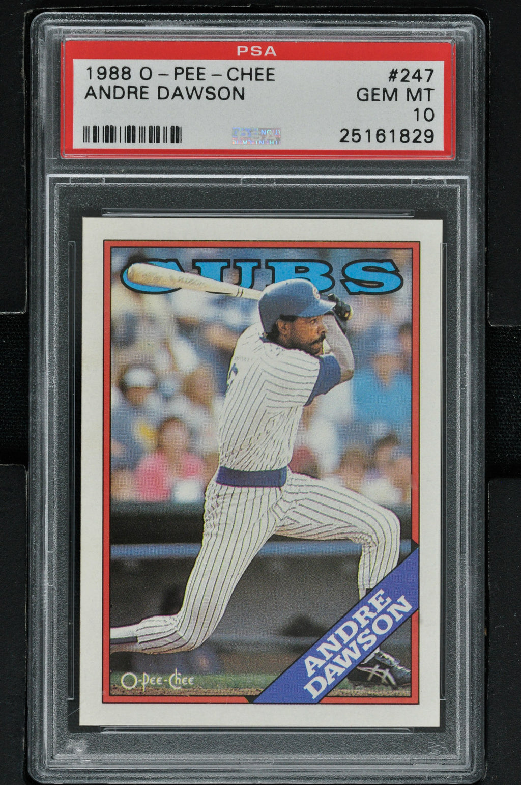 1988 O-Pee-Chee Baseball #247 Andre Dawson PSA 10 - RC000001114
