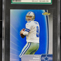 2012 Topps Finest Football #95 Tony Romo - Refractor Blue 97/99 - SGC 9