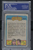 1978 - Topps Grease Series 2 #117 A Man and His Machine - PSA 8