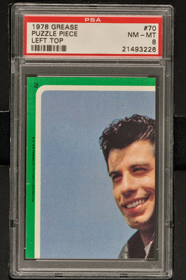 1978 - Topps Grease Series 2 #70 Puzzle Piece Left Top - PSA 8