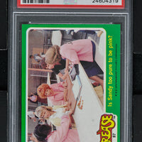 1978 - Topps Grease Series 2 #87 Is Sandy Too Pure to be Pink? - PSA 8