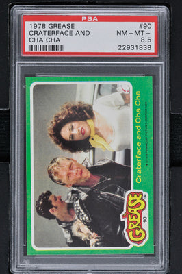 1978 - Topps Grease Series 2 #90 Craterface and Cha Cha - PSA 8.5