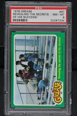 1978 - Topps Grease Series 2 #97 Revealing the Secrets of Success! - PSA 8
