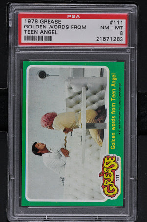 1978 - Topps Grease Series 2 #111 Golden Words from Teen Angel - PSA 8