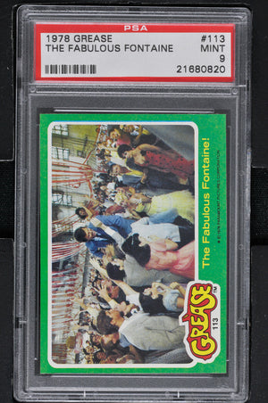 1978 - Topps Grease Series 2 #113 The Fabulous Fontaine! - PSA 9