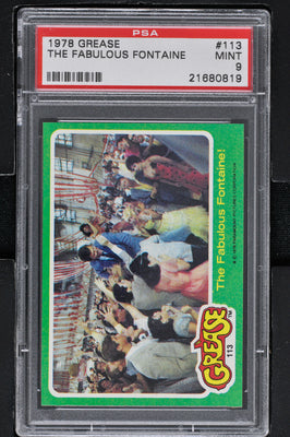 1978 - Topps Grease Series 2 #113 The Fabulous Fontaine! - PSA 9