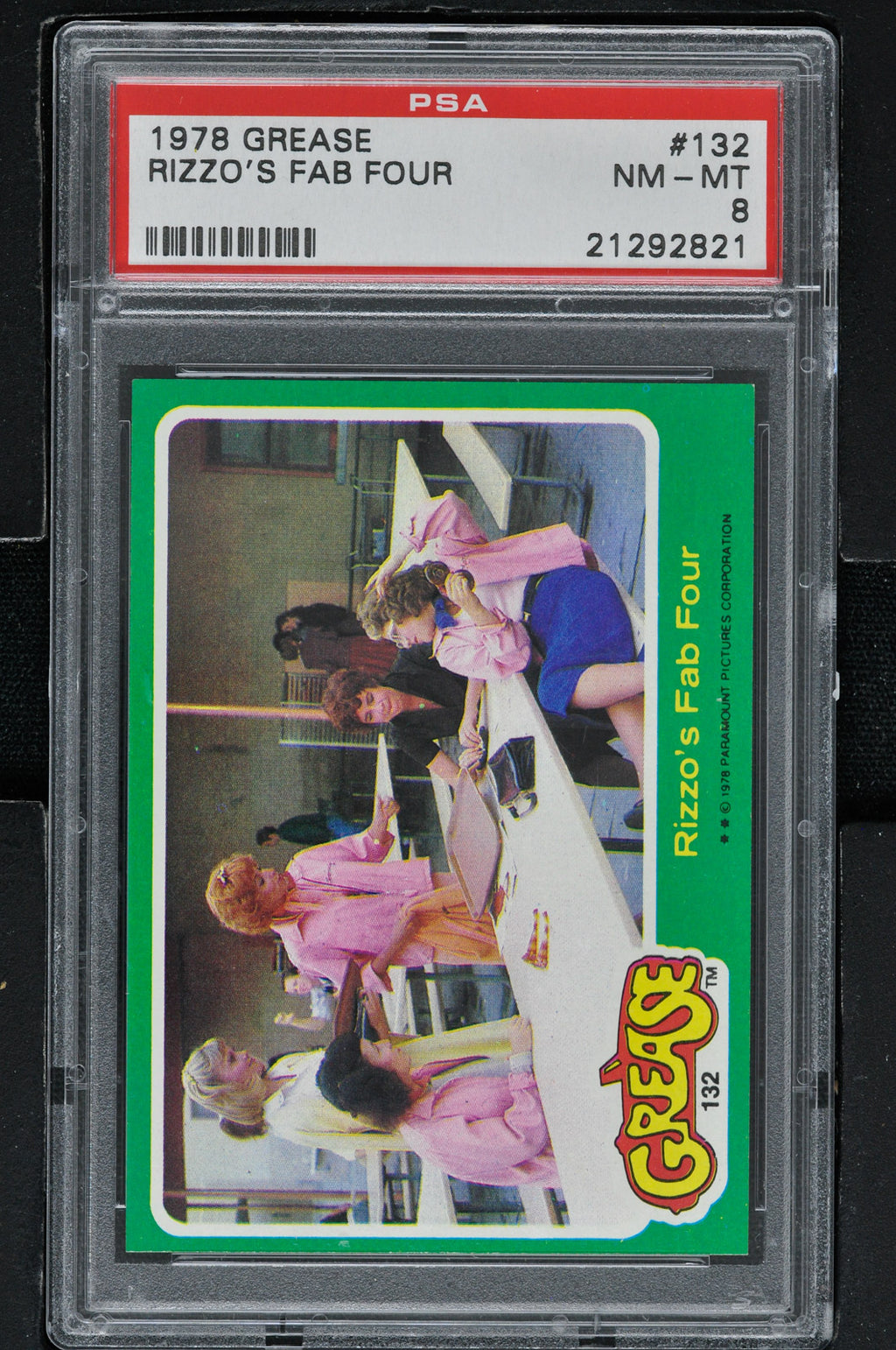 1978 - Topps Grease Series 2 #132 Rizzo's Fab Four - PSA 8