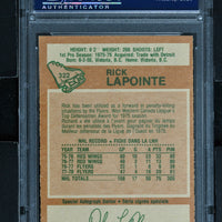 1978 O-Pee-Chee Hockey #322 Rick Lapointe - PSA 8 - RC000001348