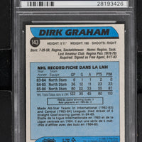 1986 O-Pee-Chee  Hockey #143 Dirk Graham RC - PSA 9 OC - RC000001654