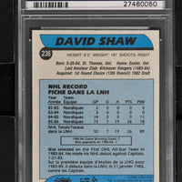 1986 O-Pee-Chee  Hockey #236 David Shaw RC - PSA 10 - RC000001665