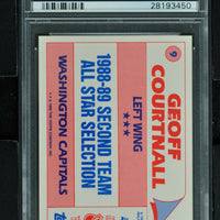 1989 Topps Stickers  Hockey #9 Geoff Courtnall - PSA 10 - RC000001694