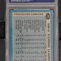 1981 Topps  Hockey #64 Thomas Gradin - Canucks Scoring Leaders - PSA 9 - RC000001808