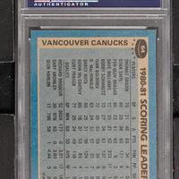1981 Topps  Hockey #64 Thomas Gradin - Canucks Scoring Leaders - PSA 10 - RC000001809