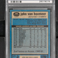 1981 Topps  Hockey #80(a) John Van Boxmeer - East - PSA 10 - RC000001812