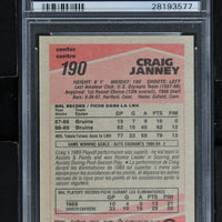 1989 O-Pee-Chee  Hockey #190 Craig Janney RC - PSA 9 - RC000001872