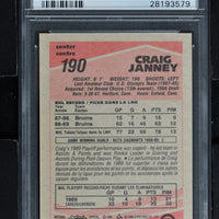 1989 O-Pee-Chee  Hockey #190 Craig Janney RC - PSA 9 - RC000001874