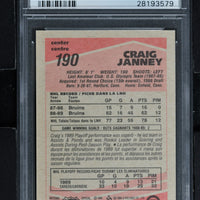 1989 O-Pee-Chee  Hockey #190 Craig Janney RC - PSA 9 - RC000001874