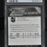 2015 Upper Deck Series 1 Hockey #216 Nick Shore RC - PSA 9 - RC000001907